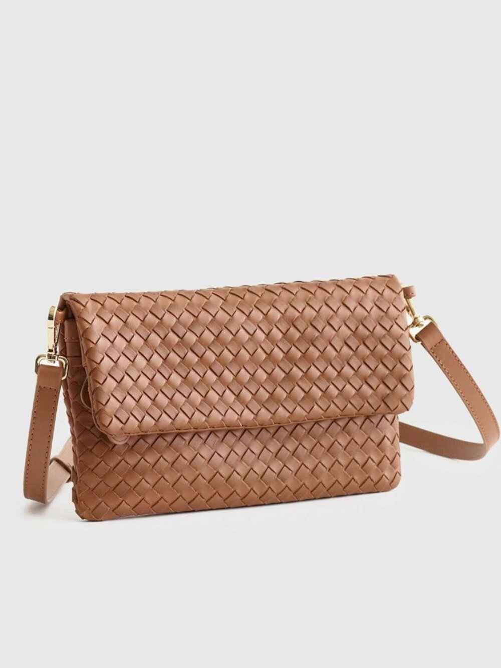 Quince | 100% Italian Leather Handwoven Convertible Clutch Crossbody